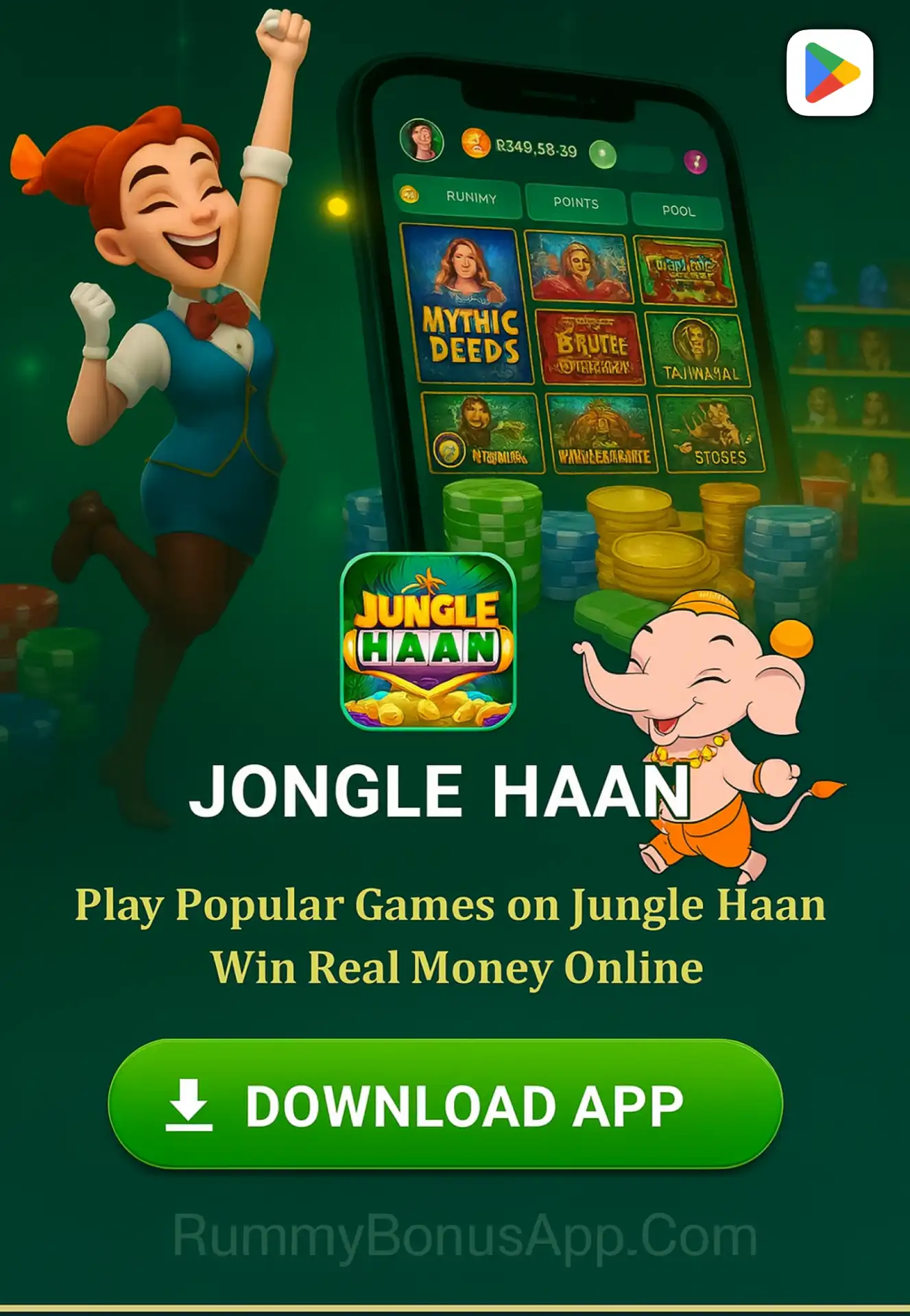 Jungle Haan App Logo